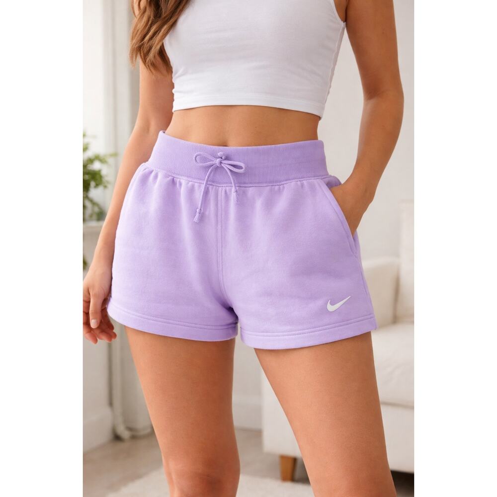 Nike Lavender fleece Athletic Shorts
